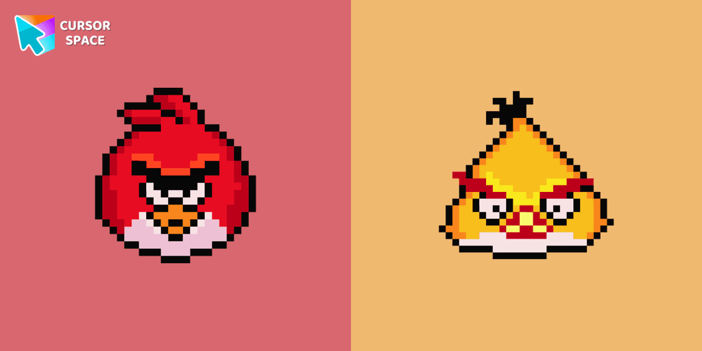 Angry Birds Pixel cursor cursor pack
